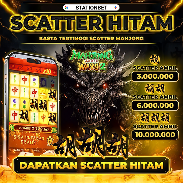 STATIONBET » Situs Slot Gacor Scatter Hitam Asli Mahjong Ways